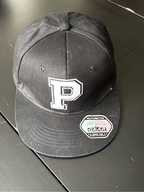 $5 ADD ON Authentic Popeye’s Cartoon Gear Black Baseball Cap with White 'P' Logo